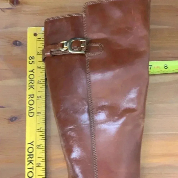 Vintage Collection Mulle High Leather Brown Dress Boots, 3 1/2” heel - Picture 12 of 15